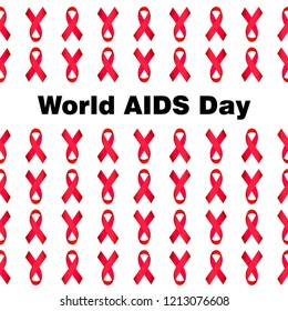 World AIDS Day. Template for design.