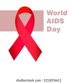 World AIDS Day. Template for design.