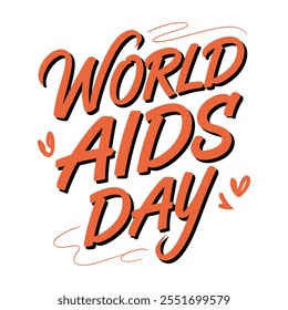 Projeto tipográfico do Dia Mundial da AIDS.
