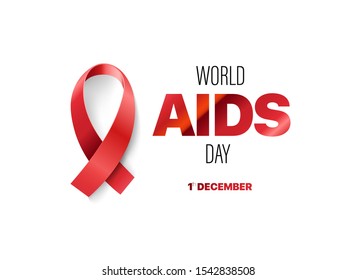World aids day vector card