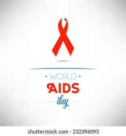 World Aids day vector design on white background.