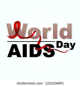 World Aids Day vector illustration