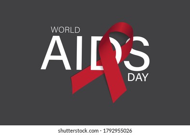 world aids day vector illustration. 