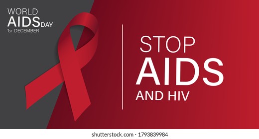 world aids day vector illustration. 