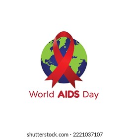 diseño de ilustraciones vectoriales de world aids day