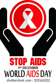World AIDS Day, vector illustration