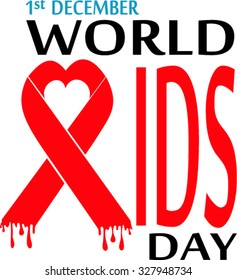  World Aids Day. Vector illustration symbol