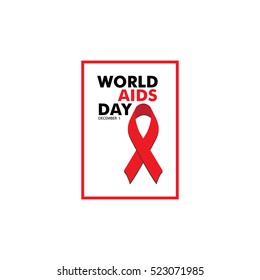 world aids day. Vector illustration design.background