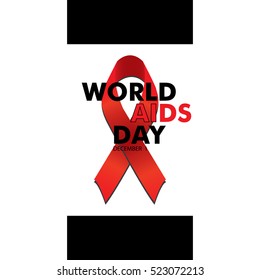 world aids day. Vector illustration design.background