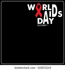 world aids day. Vector illustration design