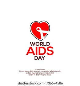 world aids day vector illustration