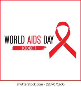 Logo del Día Mundial del Sida con cinta roja. Vector del Día Mundial de la Vacuna contra el Sida con cinta roja e inyección, Vector de Vacunas. Antecedentes de la vacuna contra el VIH Día del Sida, 1 de diciembre. Día de la Vacuna contra el Sida 18 de mayo 
