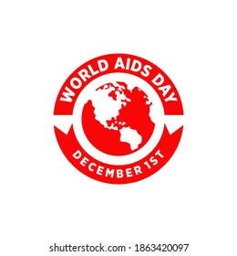 World aids logo design vector template