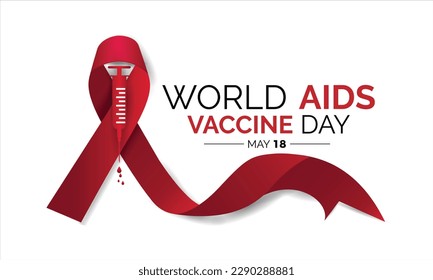 World Aids Vaccine Day. banner or poster design template.flat design. flyer design flat illustration.