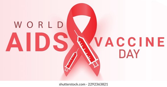 world aids vaccine day. Template for background, banner, card, poster. vector illustration.