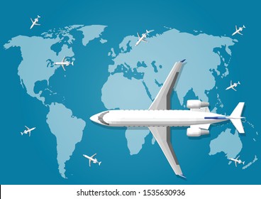 
World Airlines Vector For travelers