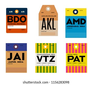 world airports baggage tag