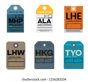 world airports baggage tag