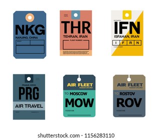 world airports baggage tag