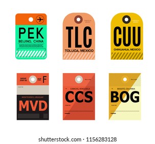 world airports baggage tag