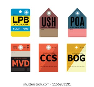 world airports baggage tag