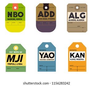 world airports baggage tag