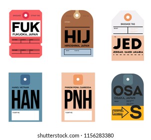 world airports baggage tag