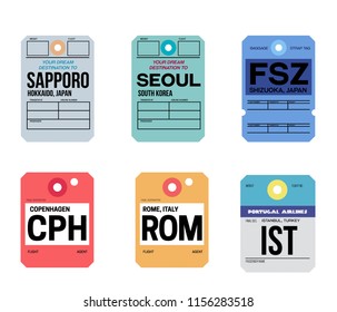 world airports baggage tag