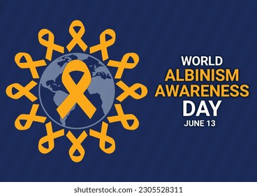 World Albinism Awareness Day Vector Illustration. June 13. Suitable for greeting card, poster and banner.