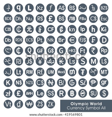 World All Currency Symbols Currency Sign Stock Vector Royalty Free.