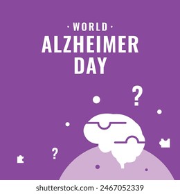 World Alzheimer Day Vector Design Illustration