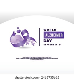 World Alzheimer Day vector illustration
