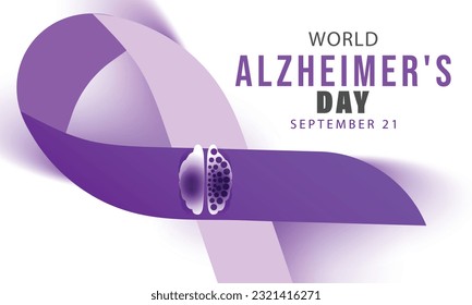 World alzheimers day. background, banner, card, poster, template. Vector illustration.