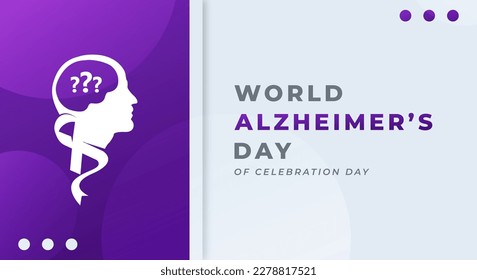 World Alzheimer's Day Celebration Vector Design Illustration for Background, Poster, Banner, Advertising, Greeting Card