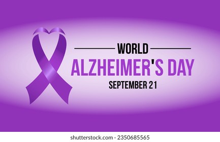 World Alzheimer's Day Highlights Advocacy, Support, and Research for Memory Disorders. Fostering Global Awareness vector illustration banner template.