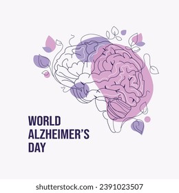 World Alzheimer's Day, Mental health, September 21, Support, Memory Disorder, Global Awareness, symptoms of dementia, memory loss, concept, suffering, dementia, Alzheimer, disease