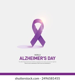 día mundial del alzheimer. mes mundial del alzheimer. día mundial del alzheimer 2024 Anuncio creativo, cartel, publicación en redes sociales, fondo, Plantilla, diseño de Vectores de postales, etc. 