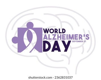 World Alzheimer's Day. September 21. Eps 10.