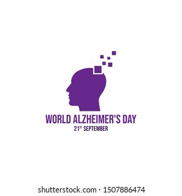 World Alzheimer's Day vector design template banner image