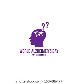 World Alzheimer's Day vector design template banner image