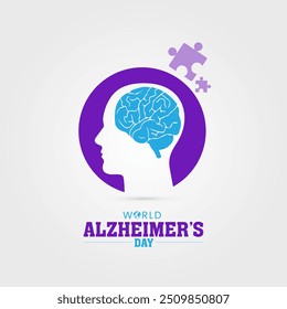 Campanha Mundial do Mês de Alzheimer para a doença de Alzheimer e outras formas de demência. Ilustração do vetor do projeto da consciência de Alzheimer e do cérebro, consciência do Linfoma de Hodgkin. Dia Mundial do Lúpus e Mundo