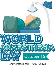 Ejemplo de concepto del logotipo del Día Mundial de la Anestesia