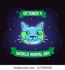 World Animal Dat. Cat faced earth.