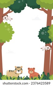 World Animal Day Frame Background