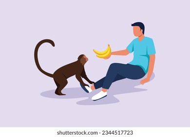 World Animal Day on October 4 concept. Colored flat vector illustration isolated. 