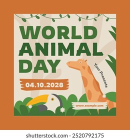 World Animal Day Social Media Post