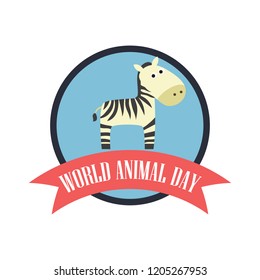 World Animal Day. Vector Illustration
