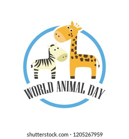 World Animal Day. Vector Illustration