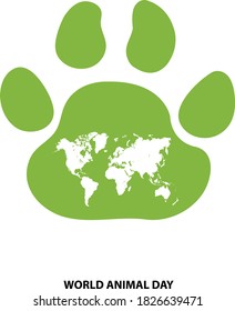 world animal day. vector illustration