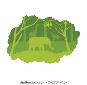 World Animal Day Vector Illustration